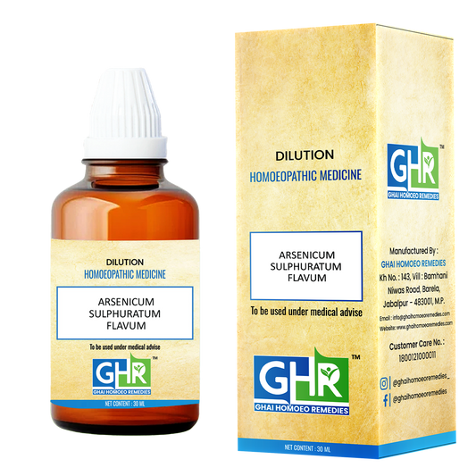 Arsenicum Sulphuratum Flavum Dilution